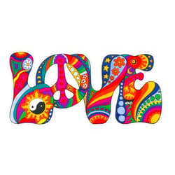BKR Graphics Psychedelic Love Vinyl Waterproof Sticker Decal Car Laptop Wall Window Bumper Sticker 5