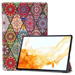 Ratesell Smart Case for Samsung Galaxy Tab S10 Lite / S10 FE / S9 FE 10.9-Inch, Lightweight Trifold Stand Cover with Auto Wake/Sleep Mandala