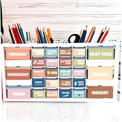gisgfim 48Pcs Boho Teacher Toolbox Labels Classroom Decoration Self-Adhesive Toolbox Stickers Boho Tool Box Storage Decal Colorful Organizer Container Decor for Back to School Teacher Supplies