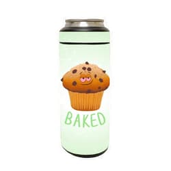 MIGHTY SKINS MightySkins Skin Compatible with YETI Rambler 12 OZ Colster Slim Can - Baked | Protective, Durable, and Unique Vinyl Decal wrap Cover | Easy to Apply, Remove, and Change Styles | Made in The USA