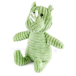 Giftable World Metropawlin Pet Plush Pet Toy Striped Corduroy with Squeaker and Crinkle Ears Dog Chew Toy