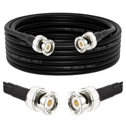 Superbat BNC Cable 10ft BNC Male to BNC Male Coax Cable 50 Ohm RG8X Coax Cable with BNC Connectors for Radio Scanner Antenna Modem Oscilloscope Spectrum Signal Generator etc.