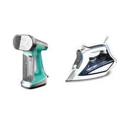 Rowenta 2-in-1 Steamer & Iron, XL Soleplate Steamer, Focus Iron with Stainless Steel Soleplate