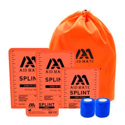 AID MATE First Aid Splint Set 4 Splints &2 Adhersive Tapes Combo, Ideal for Arm Leg Finger Broken Bones Fracture…