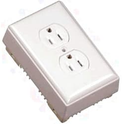 PlugIt NMW2D Outlet Box Duplex Switch White