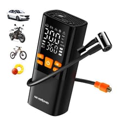 NEVERLAND Tire Inflator Portable Air Compressor - 150 PSI 4X Faster Inflation Air Pump for Car Tires with 16000mAh Rechargeable Battery, Auto-Shutoff Cordless Tires Pump for Car Bike Motorcycle Ball