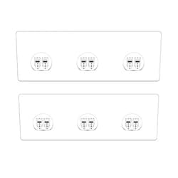 Gexinsely 2 Pack Shower Caddy Adhesive for Replacement,Strong Bathroom Shelf Adhesive Hooks, Waterproof Shower Adhesive Strips, No Drilling Sticky Pads for Storage Corner Shelves and Kitchen Racks, Soap Holder