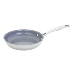 HENCKELS Clad H3 8-inch Induction Ceramic Nonstick Frying Pan, Stainless Steel, Durable and Easy to clean