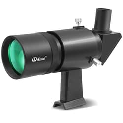 A ALSTAR Alstar Telescope Finder Scope, Right-Angle Upright Corrected Image Optical Finderscope 9x50 Telescope Finders, Fully Multi-Coated Telescope Accessories with Crosshair&Bracket for Astronomy Telescopes