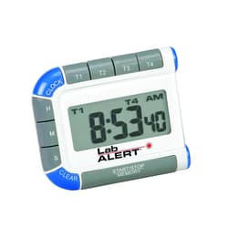 Heathrow Scientific HEA24670 Lab Alert Digital Four Channel Pocket Timer/Clock