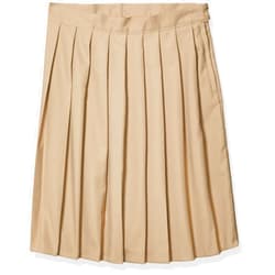French Toast Women's Pleated Skirt, Khaki, 9