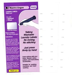 RNIB PenFriend Audio Laundry Labels-Pack 3- 48-pk