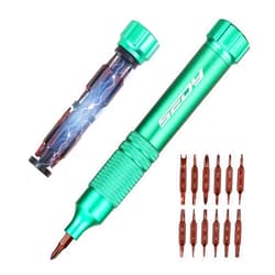 SEDY 24-in-1 Mini Precision Screwdriver Set: Small Magnetic Screwdriver Bits Set Portable Eyeglasses Screwdriver Kit for Watches Jewelry Laptop (Green)