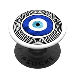 The Greek Key Merch Soulz Greek Evil Eye Mati Design for Men or Women Greek Key Print PopSockets Swappable PopGrip