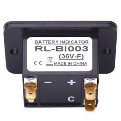 Eacam LED Battery Indicator, 12V/24V/36V/48V Digital Meter Gauge for Cart, Display 10 Segment LED Bar Graph, Monitor Power Level While Charging or Discharging, Instant Battery Status, (BI003-36V)