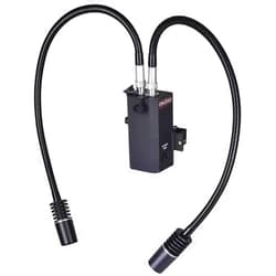 Omano DP6 - Microscope Illuminator - 6W LED - Dual Pipe Gooseneck Light Guides - Attaches to Pole Stand - 300 Lumens