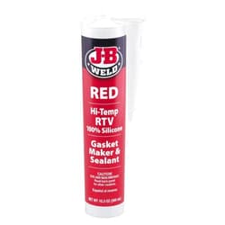 J-B Weld 31914 Red High Temperature RTV Silicone Gasket Maker and Sealant - 10.3 oz.