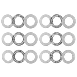 uxcell AXK2035 Thrust Needle Roller Bearings with Washers 20mm Bore 35mm OD 2mm Thickness 6pcs
