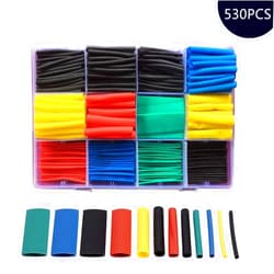 NRC&XRC530pcs Heat Shrink Tubings2:1 //Wire Wrap Cable Sleeve Sets, Electrical Insulation Tubes, 5 Colors 12 Sizes