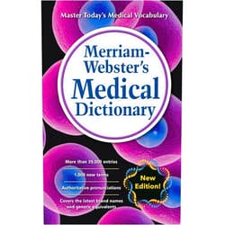 Merriam-Webster's Medical Dictionary, Newest Edition, (Mass-Market Paperback)