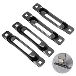 Anina 4PCS E-Track Single Channel Tie Downs 3.5mm Heavy Duty E-Track Single Anchors Compatible with All Eectronic Track Accessories E Track Single Rail Tie-Downs for Trucks, Vans, Trailers, Boat