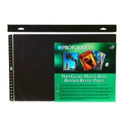 ITOYA ProFolio by Itoya, Landscape, 17 x 11 Inches, Art ProFolio PolyGlass 10-Pack Multi-Ring Binder Refill Pages