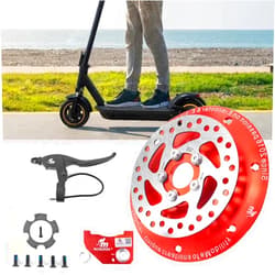 Monorim MD MAX Electric Scooter Brake Disc Parts Compatible With Segway Ninebot Scooter MAX G30 D/E/P/DII/LEII/LD/LE/LP,120mm Rear Brake Disc Rotor Electric Scooter Replacement Accessories (Red)