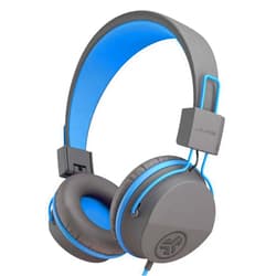 JLab JBuddies Studio On-Ear Kids Wired Headphones, Toddler Headphones, Kid Safe, Studio Volume Safe, Volume Limiter, Folding, Adjustable, Noise Isolation, with Mic (Graphite/Blue)