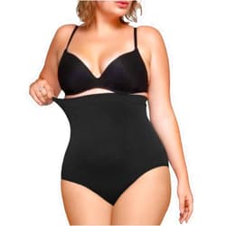 SlendShaper Women's Shapewear High Waisted Body Shaper Shorts Waist Trainer Tummy Control Panty - Butt Lifter Panties (Black4, Small)