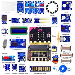 Adeept BBC Micro:bit Sensor Starter Kit | Microbit Programmable Starter Kit for Micro:bit with 35 Projects PDF Tutorial Book | Micro:bit and Expansion Board Included - Update Version V2