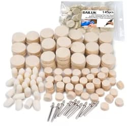 BAILUK Felt Polishing Buffing Wheel 145Pcs Wool Felt Polishing Pad Wheel Professional Accessories, Point & Mandrel 1/8