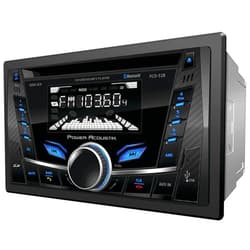 Power Acoustik PCD-52B Double Din Car Stereo Receiver, 2 Din in Dash - CD - MP3 - AM/FM - Bluetooth - USB Playback