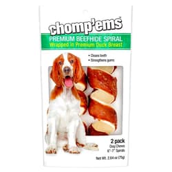 CHOMP 'EMS Chomp’ems Premium Beefhide Chews for Dogs, 2 Chews