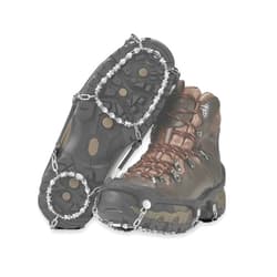 Yaktrax Diamond Grip - Full-Foot Traction on Ice, Snow, & Multi-Terrain Surfaces - Swiveling Diamond Bead Grip Points - Cold-Resistant Easy On/Off Elastic Upper Band