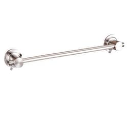 JiePai 24 inch Suction Cup Towel Bar Brushed Nickel,Bath Shower Towel Holder Shower Door Adhesive Towel Bar Suction Towel Rack (Brushed Nickel, 24inch)