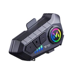 BTQILEYOO Y10 Motorcycle Helmet Bluetooth Headset, Bluetooth 5.3 Headphone, Smart Noise Reduction, HiFi Level Sound Quality, IPX6 Waterproof, 2 Different Types of Mic, Compatible with All Helmets