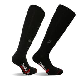 Vitalsox Travelsox Men's Standard Patented Graduated Compression Travel, Black, Medium