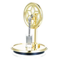 BISOFICE Low-Temperature Stirling Engine Assembled Educational Steam Heat Model for Teaching Experiment Alloy Parts Efficient, Gift for Physics&Science Enthusiasts Teacher Adults School Office Decor