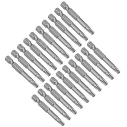 uxcell 20 Pcs T27 Magnetic Torx Screwdriver Bits, 1/4 Inch Hex Shank 2-inch Length S2 Security Tamper Proof Screw Driver Kit Tools