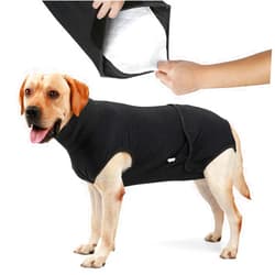 HEYWEAN Full Body Dog Diaper with a Puppy Nappies Physiological Dog Surgery Recovery Suit for Male Female Dogs