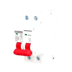 Lwuey 2P DC Miniature Circuit Breaker, 1000V 16A Low Voltage 6000A Breaker Leakage Protection Air Switch MCB Mini Disconnect 35mm DIN Rail Mount Quick Decoupling High Sensitivity Portable DZ47-63Z C16