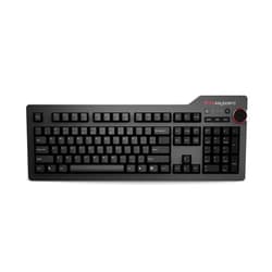 Das Keyboard 4 Professional Wired Mechanical Keyboard, Cherry MX Brown Mechanical Switches, 2-Port USB 3.0 Hub, Volume Knob, Aluminum Top (104 Keys, Black) Soft Tactile - Cherry MX Brown Switches Professional w/ USB 3 Hub