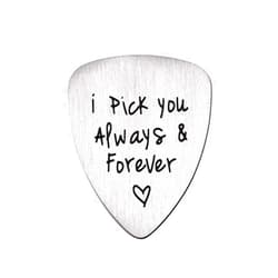 ShiQiao Spl Gifts for Him Men, Unique Birthday Gift for Musician Husband Boyfriend Fiance Guitar Pick Jewelry Wedding Valentines Father's Day Christmas Gifts