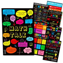 gisgfim 8 Pcs Math Posters Math Teacher Bulletin Board Posters Math Classroom Decorations For Elementary School Middle School High School Mathematics Education Banner Math Classroom Signs Must Haves
