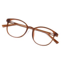 FONHCOO Blue Light Blocking Glasses Women Men Computer Eyeglasses,TR90 Fashion Round Transparent Anti Blue Light Glasses with Anti Eyestrain & UV Glare for Gaming & Reading (Matt Coffee)