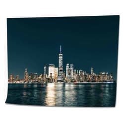 WHFEOIV9RE DIY Paint by Numbers Lower Skyline New York Skyline at Night Canvas Painting Set with Acrylic Pigment Paintbrush for Adults Kids Beginners Artwork Gift 16