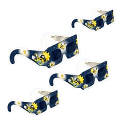 Lunt Solar Systems 4 Pack Junior Size Eclipse Glasses - AAS Approved, ISO Certified Safe Eclipse Glasses for Kids - Perfect Solar Eclipse Glasses