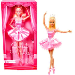 Barbie Signature Ballet Wishes Doll, Collectible Fashion Doll in Satiny, Pink Tutu with Blonde Hair and Giftable Packaging