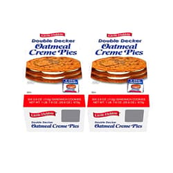 The Snack Store Bundle Double Decker Oatmeal Creme Pies, 3.9 oz, 2 Boxes of 6 Count, 12 Total Creme Pies!