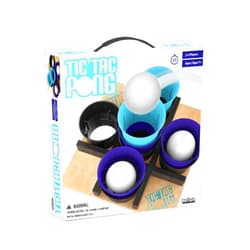 Buffalo Games - Tic Tac Pong - Indoor/Outdoor Dexterity Game - Competative Tic Tac Toe - Great Family Game Night Addtion - Ages 7 and Up